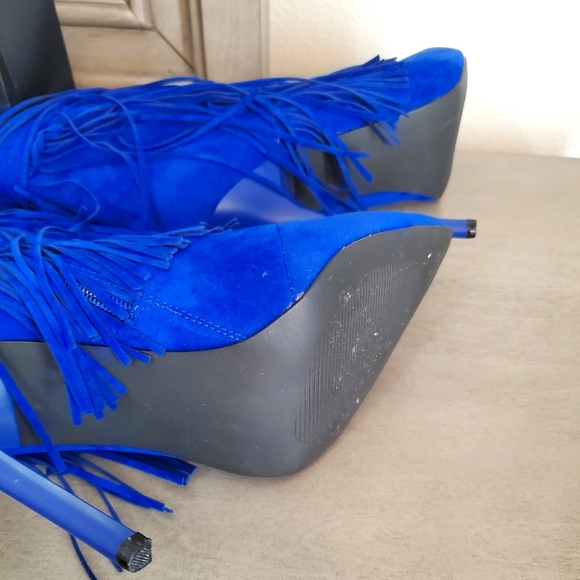 Royal Blue Boots - Picture 4 of 5